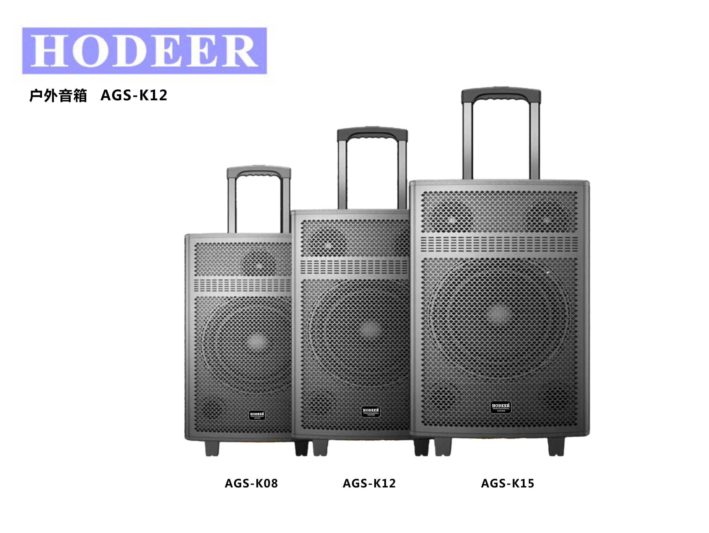 【HODEER】宏迪戶(hù)外音箱，全頻擴音，千人共舞無(wú)憂(yōu) AGS-K12